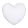 Heart plush pillowcase for sublimation - white and sky blue