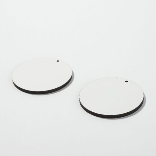 Boucles d'oreilles en MDF pour sublimation - grand cercle