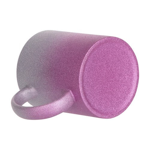 330 ml kruus glitteriga sublimatsiooni jaoks - roosa ja hõbedane gradient