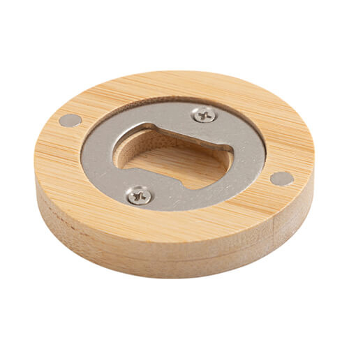 Rund oplukker i bambus ∅ 6 cm til sublimering