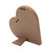 Valokuvakehys - sydän MDF-levystä sublimaatiota varten - 15.2 x 15.2 cm