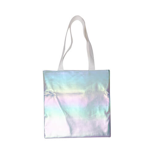 Tas van 34 x 36 cm voor sublimatie - holo-effect - blauw