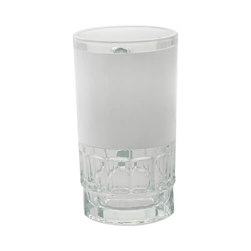 600 ml lasiastia, jossa on valkoinen kehys sublimaatiota varten