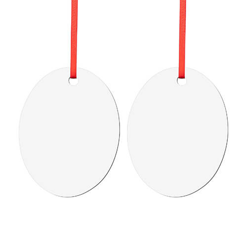 Dobbeltsidet MDF-pendel til sublimering - oval 