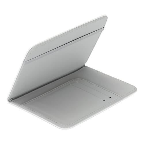 Lederen paspoorthoes voor sublimatie - wit