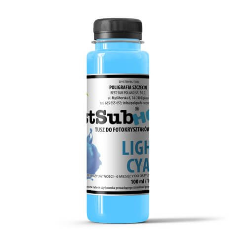 Fotokrystalblæk Best Sub HQ - Lys cyan 100 ml