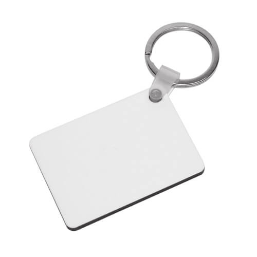 Porte-­clés en MDF rectangulaire Sublimation Transfert Thermique