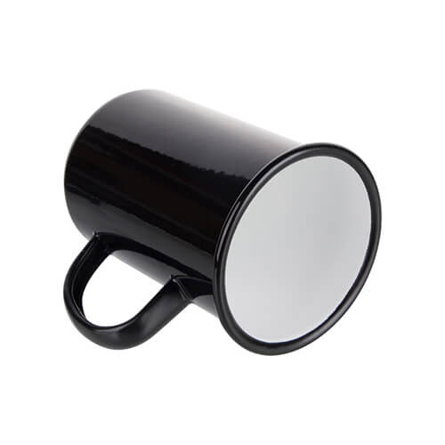 Taza metálica 450 ml para termotransferencia - negro