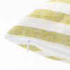 Funda de almohada de lona para sublimación de 40 x 40 cm - crema con rayas verde claro