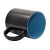 Magic mug 330 ml black with light blue interior Sublimation Thermal Transfer