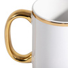Mug 450 ml avec bande dorée et œillet pour sublimation