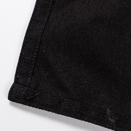 Black apron with three pockets for adults for sublimation