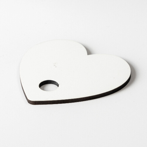 Fiberboard name badge for 780 / 900 / 1050 / 1260 ml mug for sublimation - heart