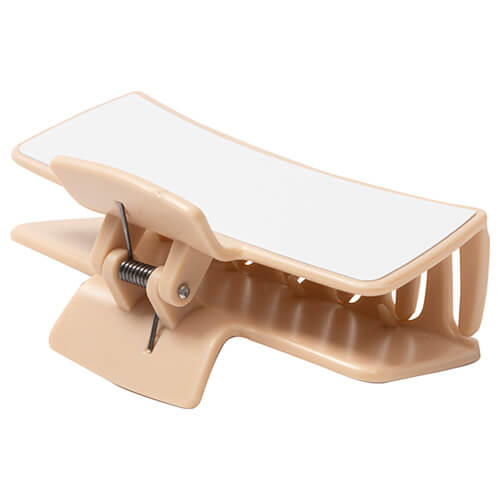 Adult hair clip for sublimation - cream-colored