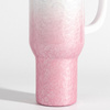 Mug de voyage 1200 ml 3D Puff Cloud pour sublimation - blanc et rose