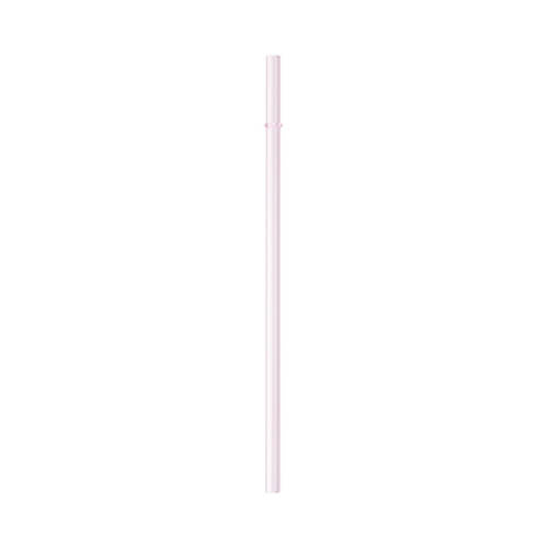 Eenvoudig glazen rietje 23 cm - roze