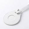 Breloque en cuir avec sangle de bagage / Pochette AirTag pour sublimation - blanc