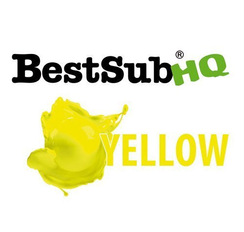 BestSub HQ sublimācijas tinte - dzeltena 1000 ml Sublimācijas termopārneses tinte