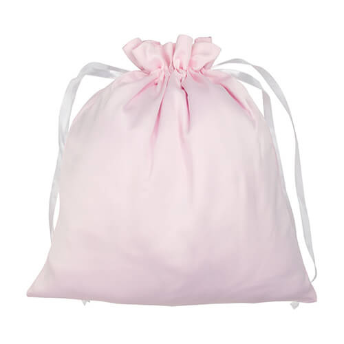 Bolsa de satén 35 x 38 cm para sublimación - rosa