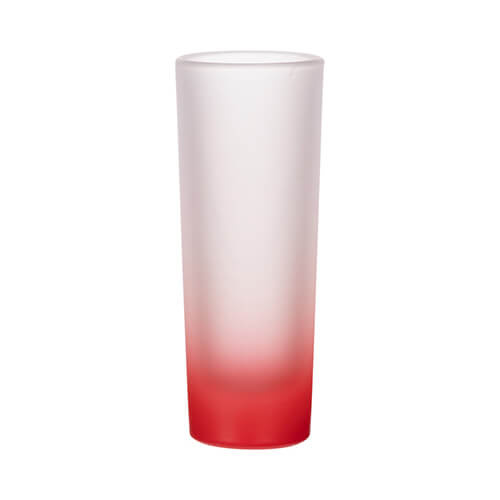 Verre dépoli pour sublimation 90 ml - dégradé rouge