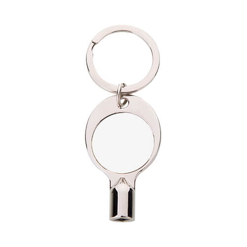 Key ring with a square key for sublimation - circle