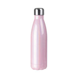 Vattenflaska - 500 ml dryckesflaska för sublimering - iriserande rosa