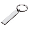 Dubbelzijdige sleutelhanger 1,3 x 6,3 cm voor sublimatie - zwart