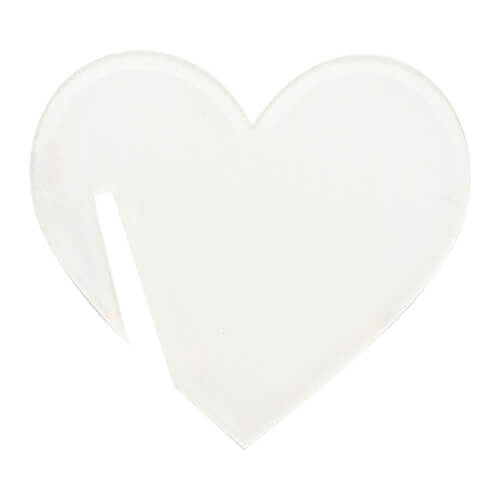 Privjesak od akrilnog stakla za sublimaciju - srce