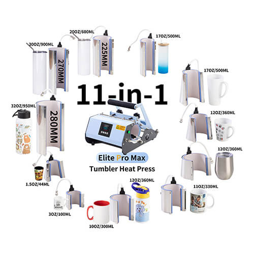 Beker- en bekerpers - Elite Pro Max 11-in-1 model