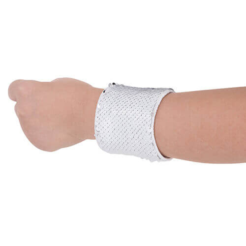 Bracelet avec paillettes bicolores pour sublimation - blanc