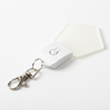 Illuminated acrylic key ring for sublimation - diamond