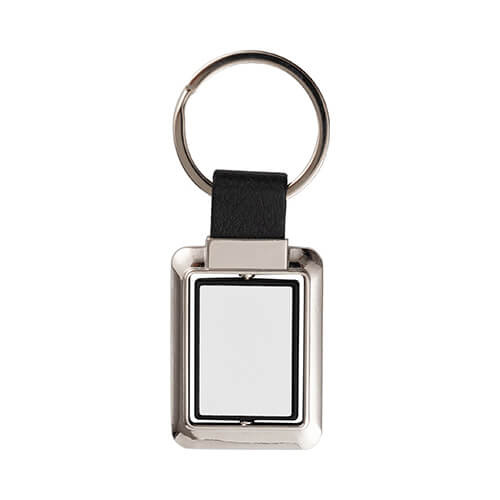 Rotary keychain for sublimation keys - rectangle on the black bar