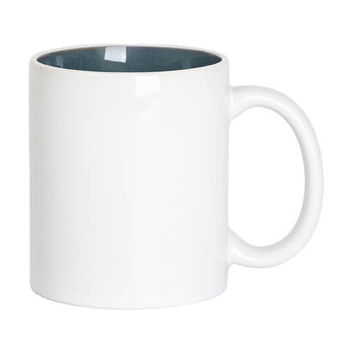 Mug 330 ml avec intérieur émaillé pour sublimation - bleu