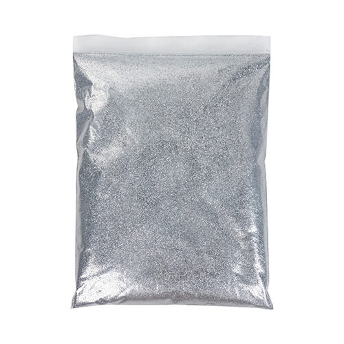 Sølvglitter - 500 g