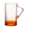 400 ml glasmugg med triangulärt handtag för sublimering - orange botten