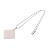 Pendentif en coquille sur une chaîne pour la sublimation - carré