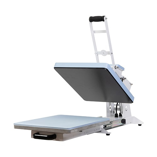 Automatisk flatbedpresse med udtrækkelig top 40 x 50 cm