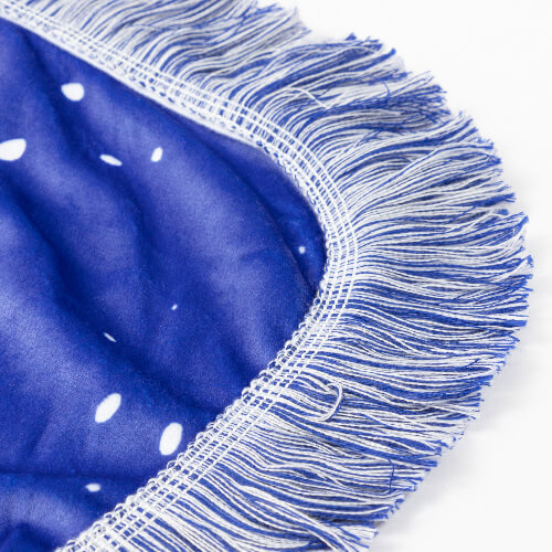 Plysch filt Bleached Starry Blue Heart för sublimering