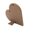 Photo frame - heart made of MDF for sublimation - 25,4 x 25,4 cm