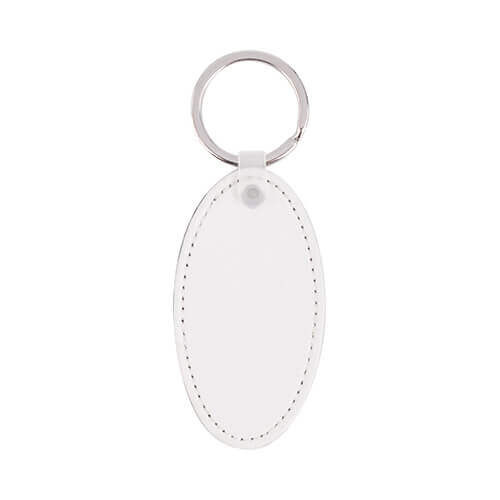 Leather keychain for sublimation printing - oval