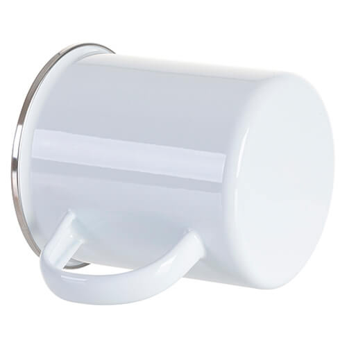 Mug en métal émaillé 500 ml pour sublimation - blanc