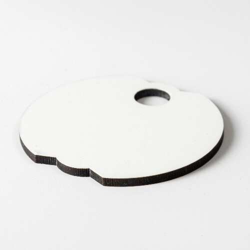 Placa de identificación de fibra para taza de 480 / 600 / 540 / 750 ml para sublimación - rueda dentada