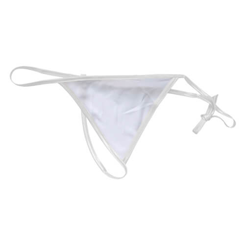 Tangas para mujer listas para sublimación con ribete blanco
