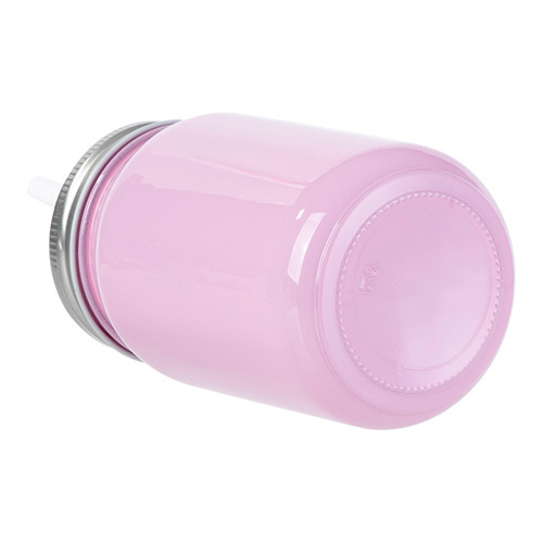 Mason Jar spalvotas stiklinis puodelis 450 ml be kilpos sublimacijai - violetinės spalvos