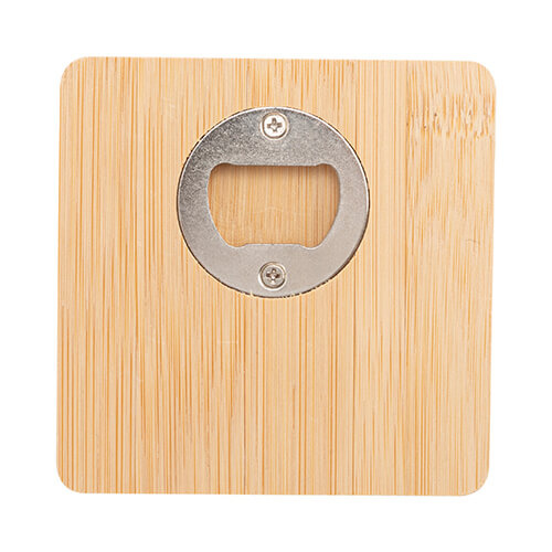 Bamboo square bottle opener for sublimation