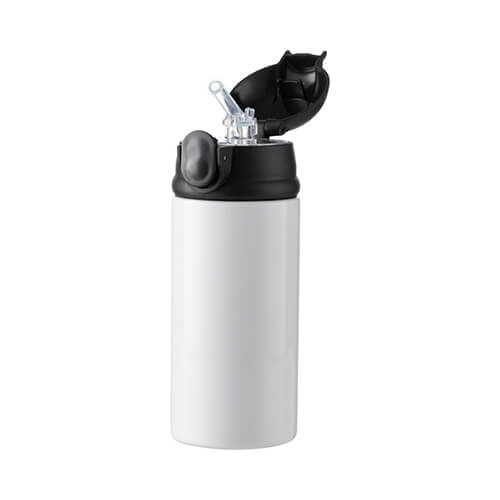 Laste 360 ml roostevabast terasest pudel sublimatsiooniks - valge