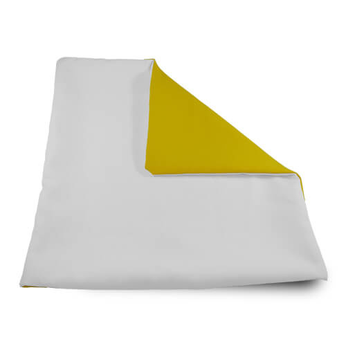 Housse de coussin Soft 32 x 32 cm jaune Sublimation Transfert Thermique