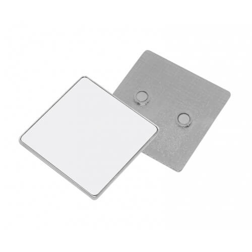 Magnet metalic pătrat 5,5 x 5,5 cm Transfer termic prin sublimare