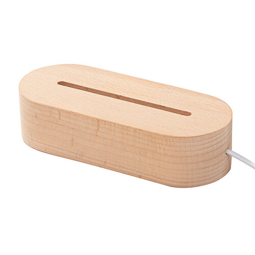LED lampas pamatne - ovāla 14,5 cm - silta gaisma