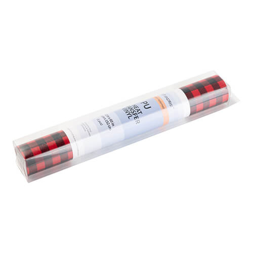 Flex foil - black and red check